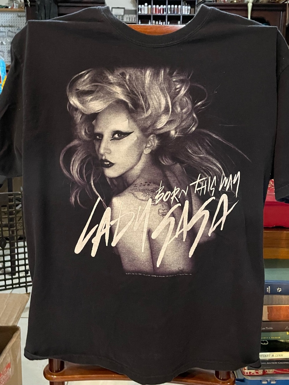 Lady Sasa  'Born This Way' Monster Ball Tour 2011  Black Tee L